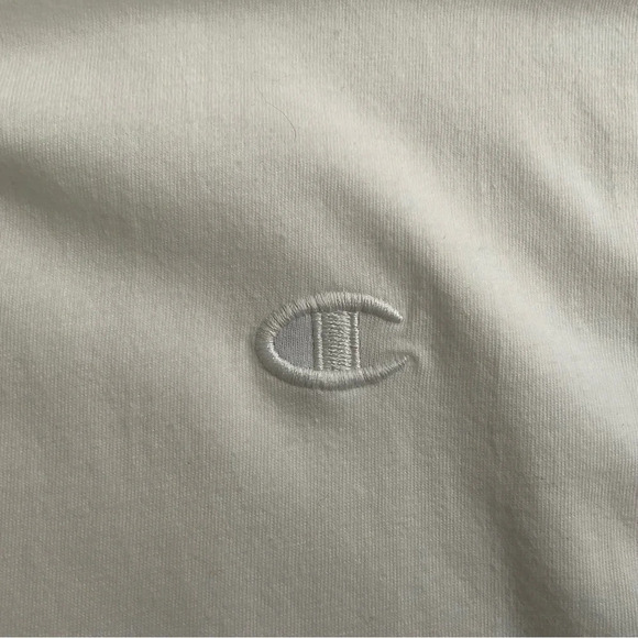 Champion Men Crew Neck Short Sleeves T-Shirt 2XL White Cotton Casual Athletic - Picture 4 of 10